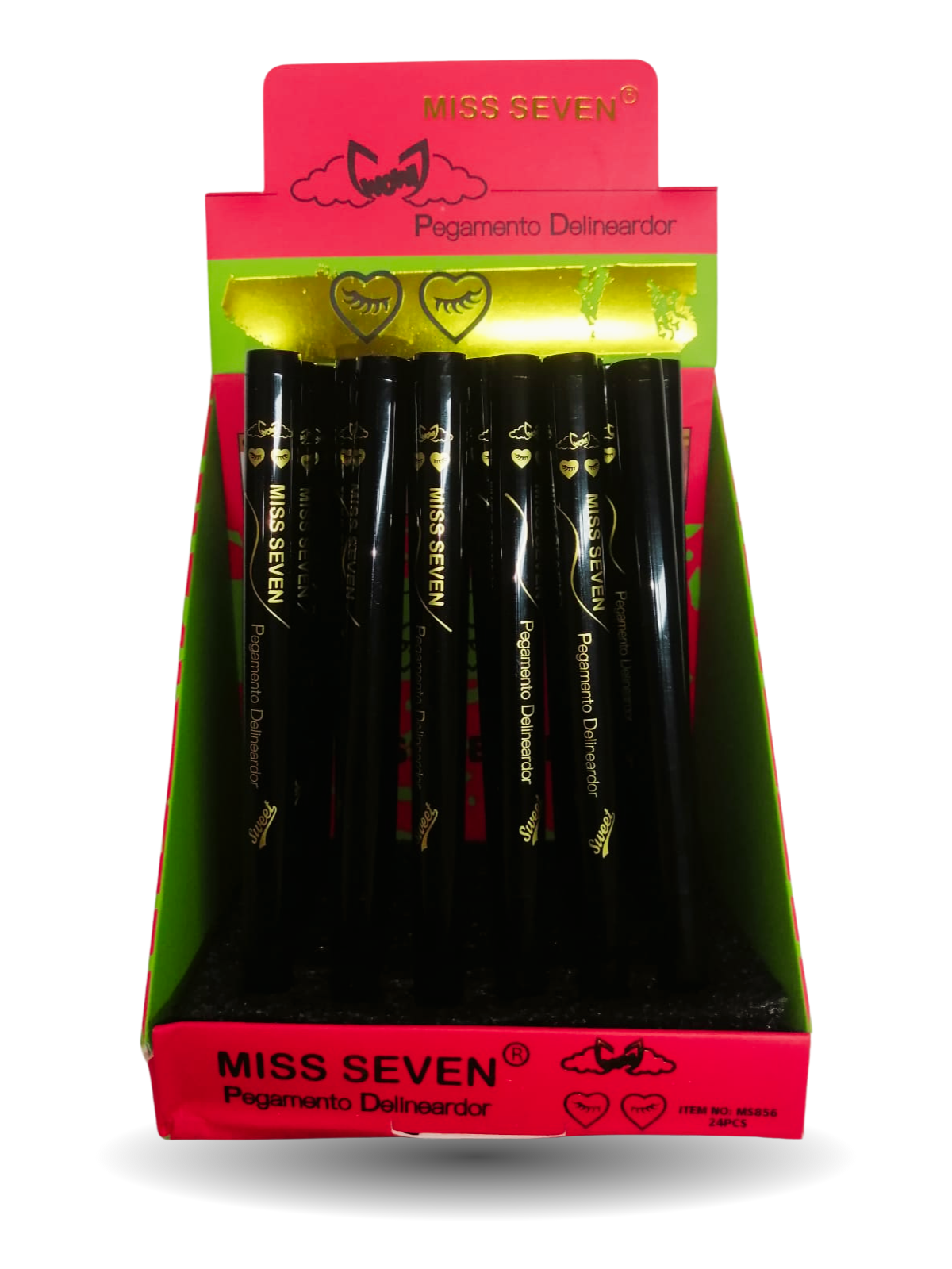 Delineador con pegamento negro tipo plumón extrafino HLZ-44